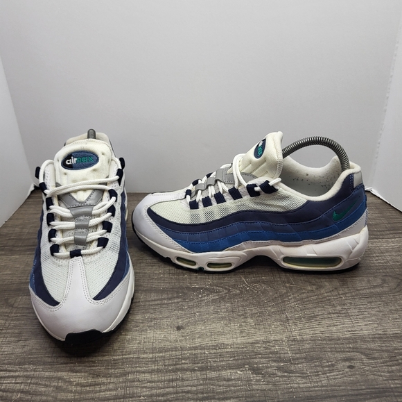 Nike Shoes - Nike Air Max 95 White Blue Women’s Size 9 Running Shoes 307960-100